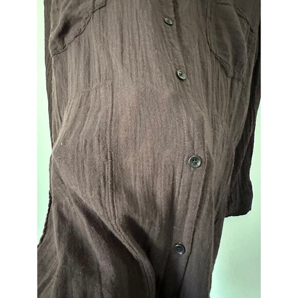 Raquel Allegra Gauze Purple Shirt Dress size 3 - Large - Picture 6 of 10